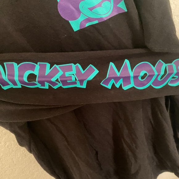 Disney Mickey Mouse Black Long Sleeve Japanese Shirt Size M - Picture 5 of 5